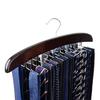 Pop Frog Tie Hanger Holds up to 24 for closet organization - ties, wooden, non-slip, (Black)