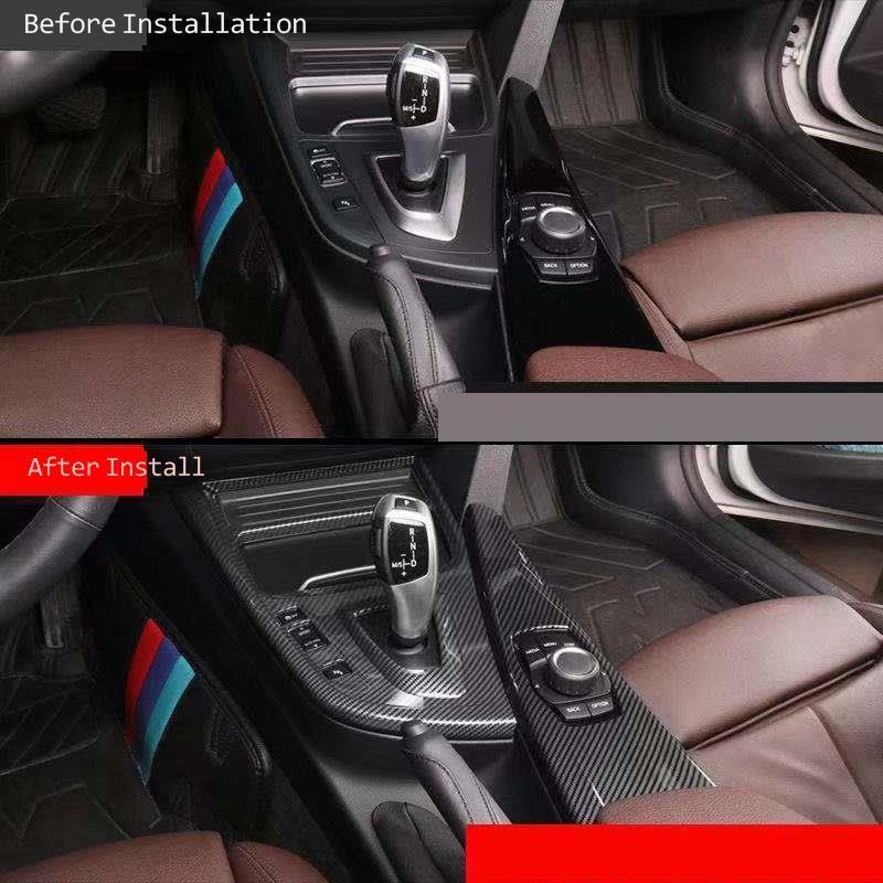 Для BMW 3 4 серии 3GT F20 F30 F31 F32 F34 F36 углеродное волокно внутренняя крышка панели передач отделка салона автомобиля наклейки автомобиля