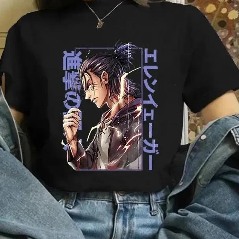 Japanese Anime Attack on Titan Final Season 4 Eren Yeager T Shirt Summer Men Women Fashion Casual Short Sleeve Unisex T Shirt