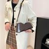 Женские сумки через плечо Модные лакированные бордовые сумки под мышкой Французский дизайнер Женские повседневные сумки кроссбоди KTB