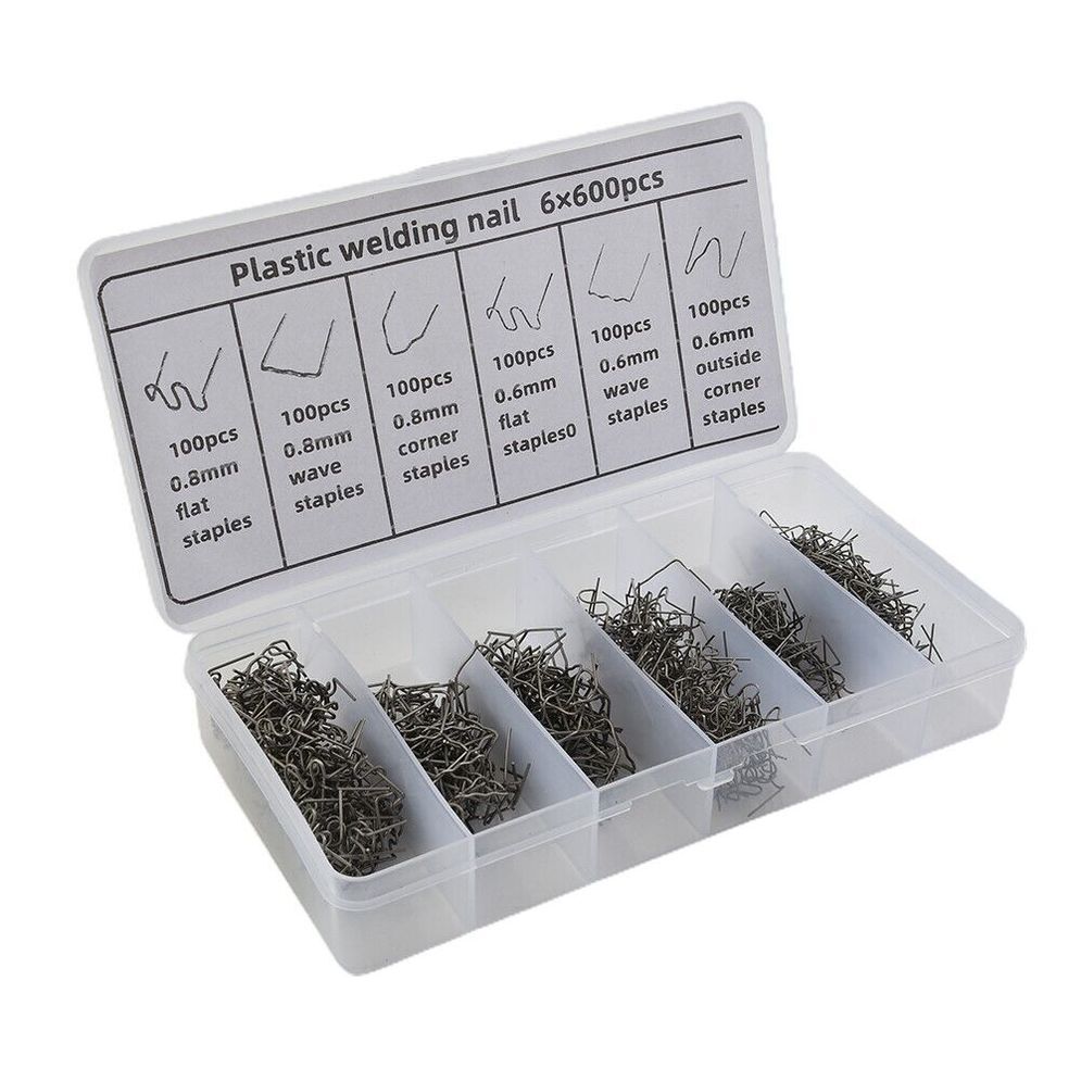600 шт. Скобы для горячего степлера для сварочного аппарата по пластику, машины для ремонта автомобильного пластика