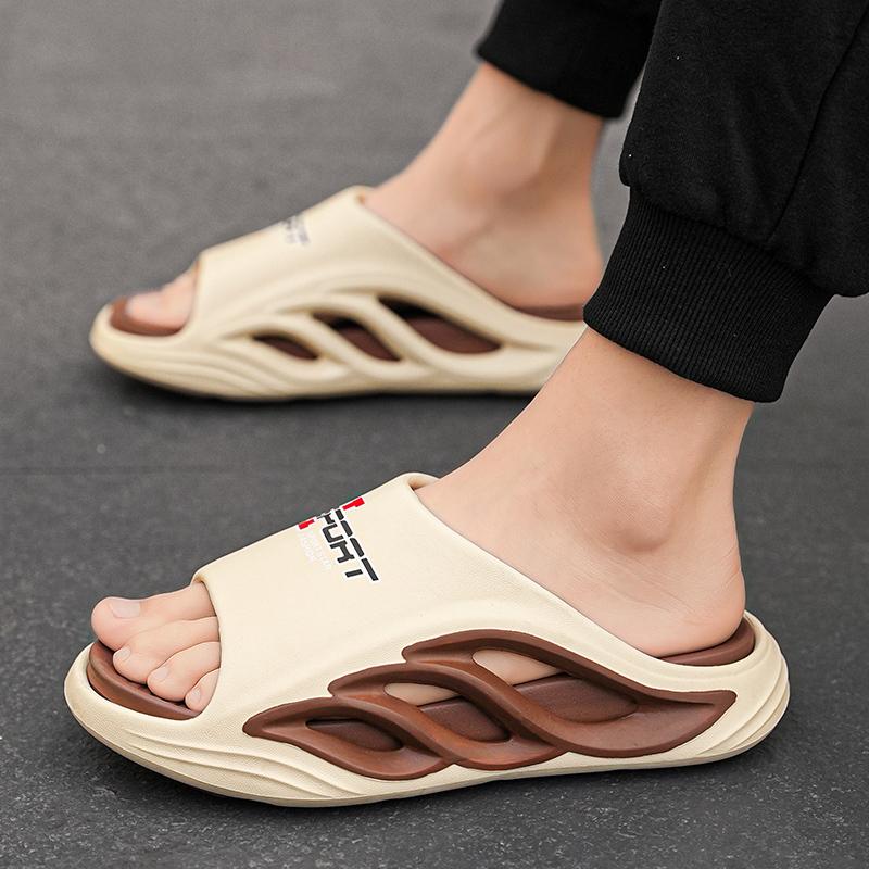 38-45 Мужские модные тапочки на мягкой подошве больших размеров Домашние повседневные тапочки Пляжные сандалии