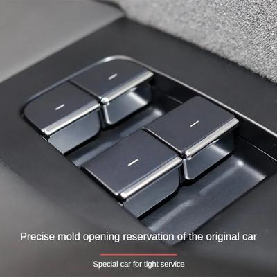 Крышка кнопки стеклоподъемника, накладка на кнопку стеклоподъемника для Tesla Model Y/3/3+ Highland 2024 ABS Chrome, автомобильные аксессуары 7 шт.
