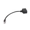 RJ45 Ethernet Adapter Cable Extension 1 to 2 Port Excellent Connection Transmission Splitter Adapter for Home Office