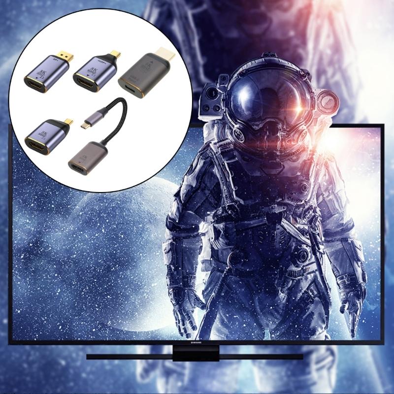 Адаптер типа C 8K 60 Гц USB C/DP/Mini DP в HDMI-совместимый преобразователь для ПК, компьютера, ТВ-дисплея, телефонного кабеля