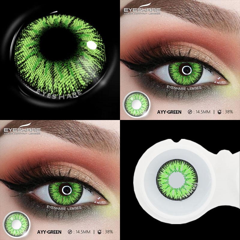1 Pair Anime Colored Lens for Eyes Cosplay Purple Lenses Colorful Pupils Blue Eye Lens Red Lenses Yearly Yellow Lenses