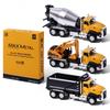 AIUAZA Scale Diecast Engineering Construction Dump Alloy Collectible Model Opening Door Toys Per 1/50 Vehicles, Truck, Excavator, Mixer, Cars, Boys'