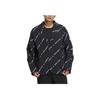 Adidas Originals Trefoil All-Over Logo Print Single-Breasted Blazer Unisex Outerwear Black HU1241