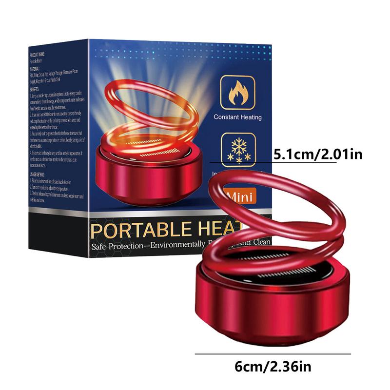 Автомобильный размораживатель Вращающийся Двойное кольцо Автомобильный обогреватель Осушитель С питанием от солнечной энергии Автомобильный воздушный обогреватель Аромадиффузор Для внедорожника Автодома Седана Спорт