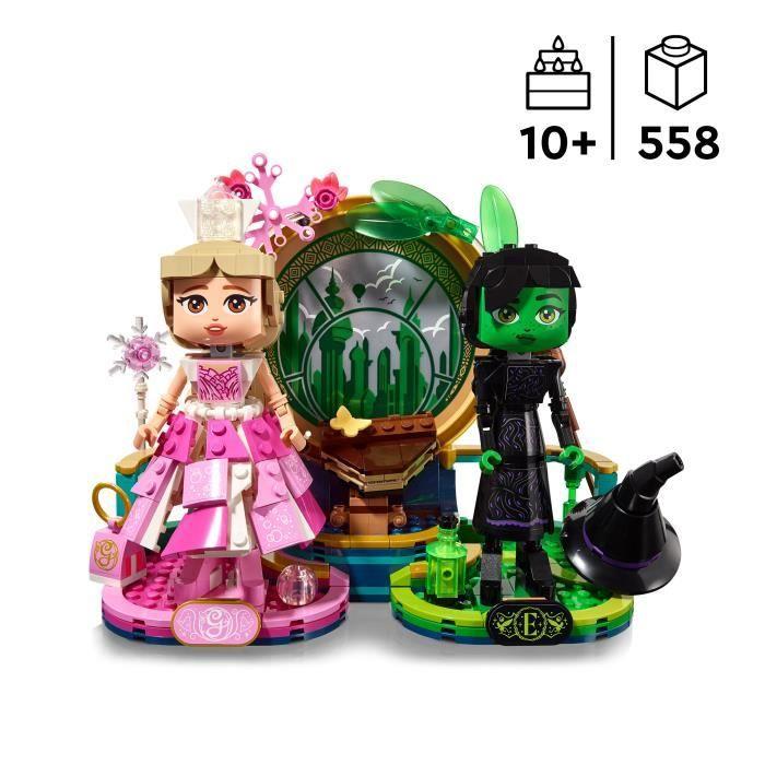 LEGO Wicked 75682 Фигурки Эльфабы и Глинды - Игрушка для детей от 10 лет & Украшение