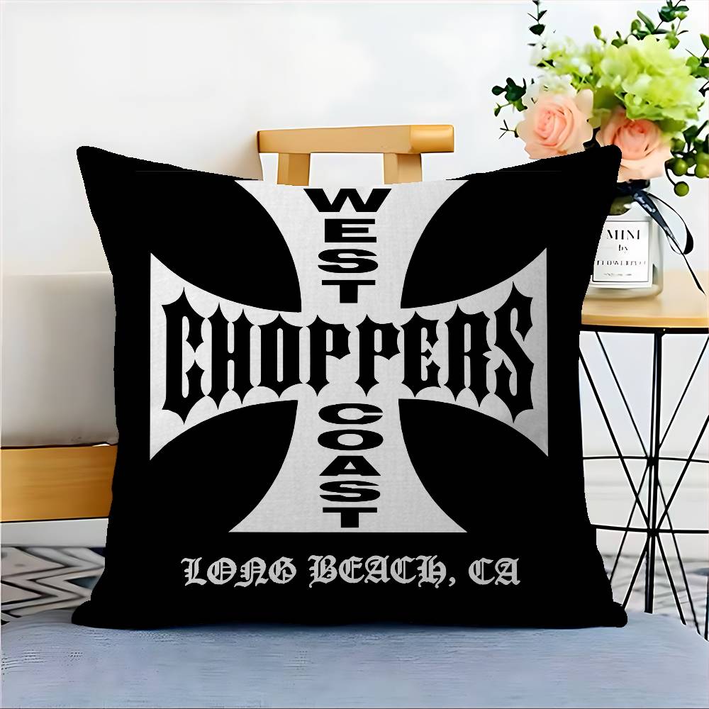 West C-Coast C-Choppers Pillow Cover For Bedroom Room And Living Room Sofa Decorative Cushion Cover