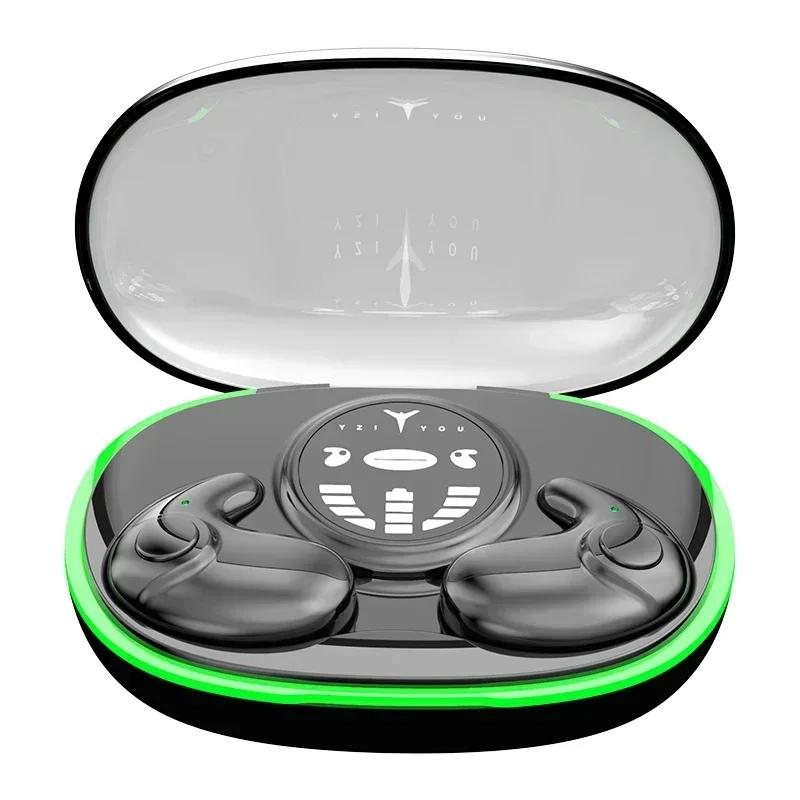 TWS Bluetooth 5.3 Кабельное соединение, Versteckte Schlaf-Ohrhörer, IPX5 Wasserdichte Und Geräuschunterdrückende Sportkopfhörer