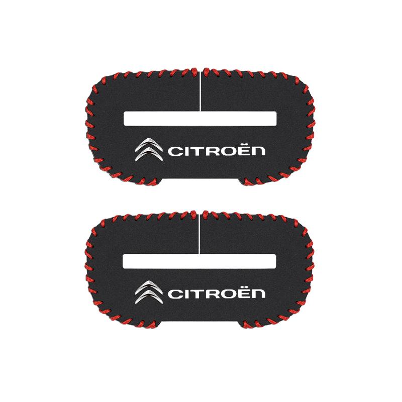 Car Seat Belt Plug Case Suede Protective Cover For Citroen C4 C3 C5 C5X e-C4 X e-C3 C-Elysee Berlingo C1 C6 C2 C-Crosser aib256