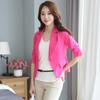 Весна и осень новый стиль ретро маленький блейзер женский корейский стиль повседневный тонкий три четверти рукав костюм топ женский