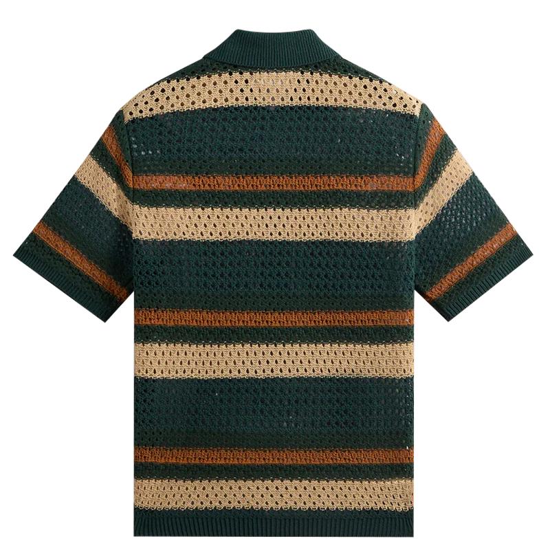 Kith Рубашка на пуговицах крючком Thompson Chronicle, топы унисекс, разноцветные KHM032046-329