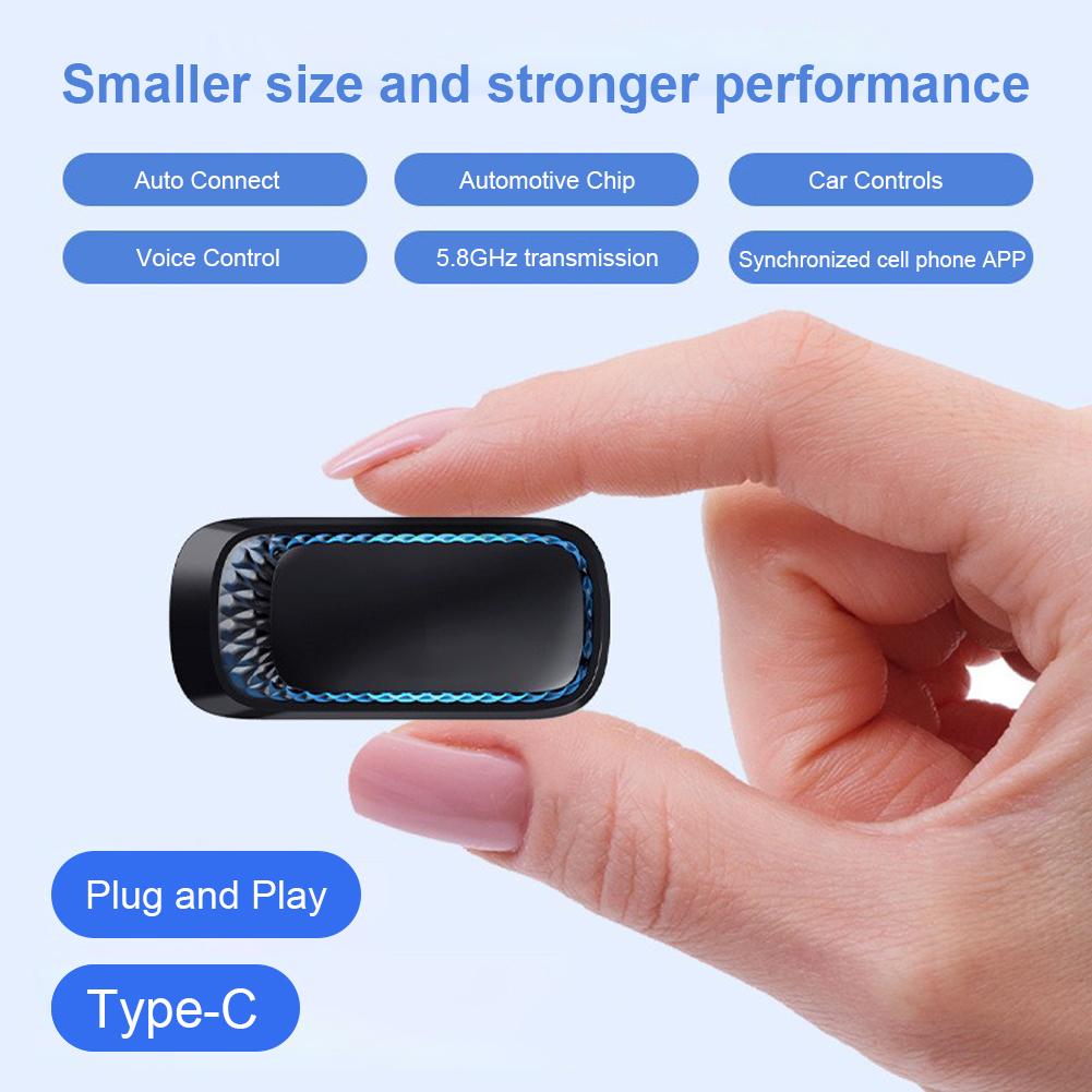 Проводной к беспроводному CarPlay AI Box Адаптер-донгл Автоматическое подключение Смарт Мини AI Бокс Подключи и играй BT WIFI для автомобилей с проводным CarPlay