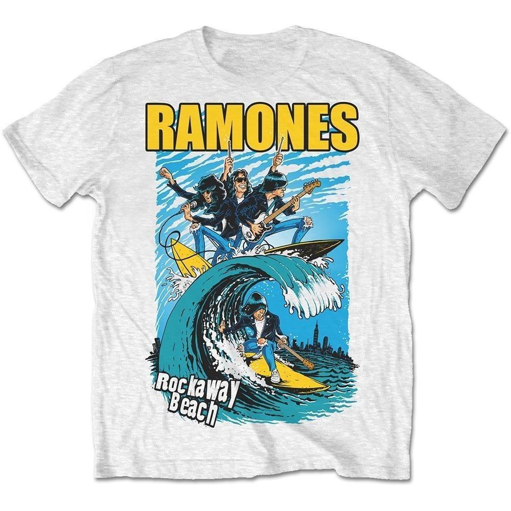Ramones Band Photo Print Cotton TShirt Classic Punk Rock Streetwear Unisex Crew Neck Short Sleeve Tee for Punk Fans