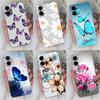Phone Back Covers For iPhone 16 Pro Max 16pro 16promax Lens Protection Soft TPU Cases Slim Silicone Butterfly Flowers Pattern Housing For Apple iPhone