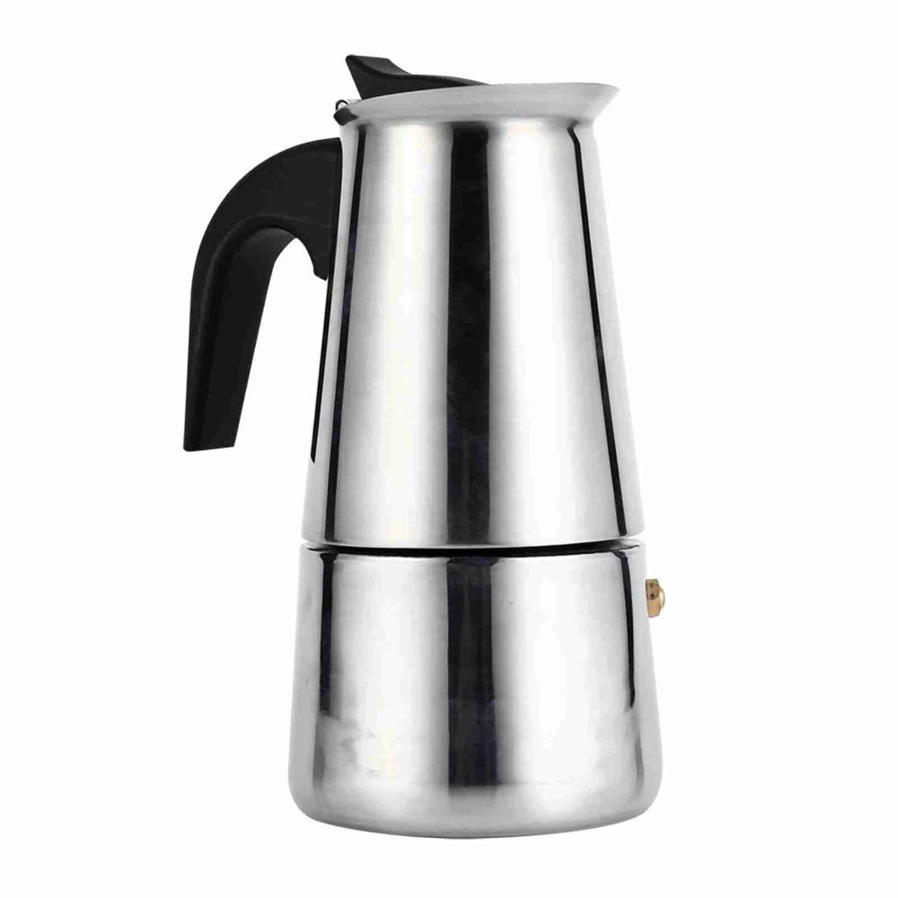 300ml Moka Pot Stainless Steel Espresso Maker Latte Maker Percolator  Cafe Brewing