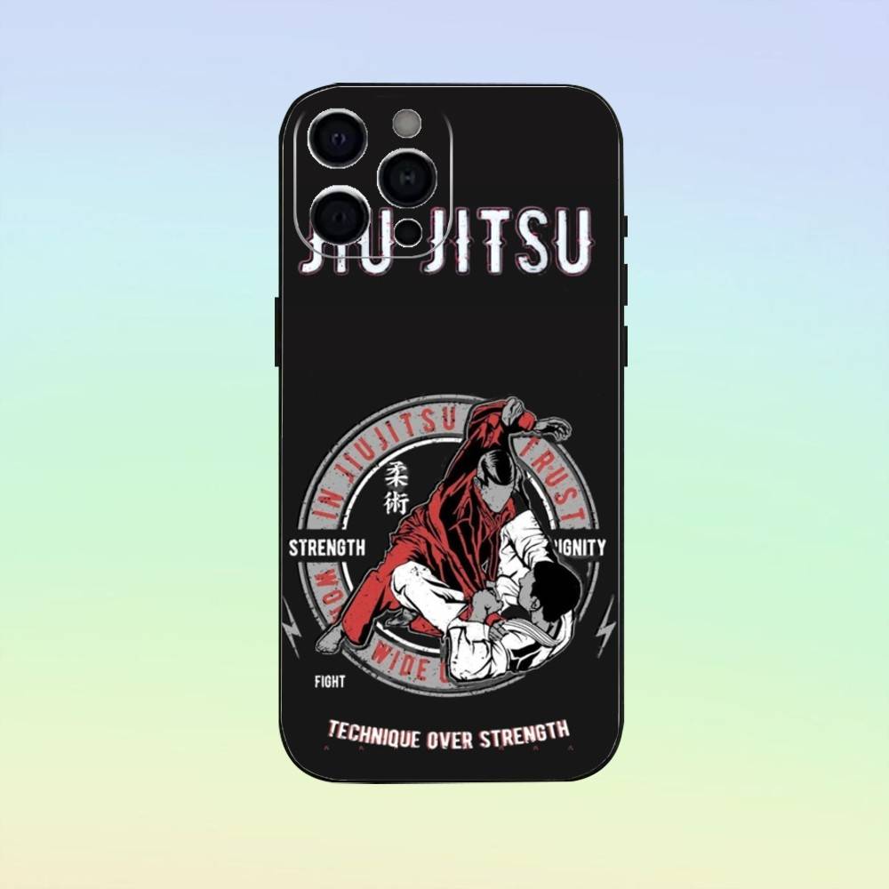 Чехол для телефона BJJ Бразильское джиу-джитсу Для iPhone17,16,15,14,13,12,11 Plus,Pro Max Мягкий черный чехол