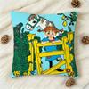 Anime Pippi L-Longstocking Cute Cartoon Double-Sided Printed Square Decorative Cushion Cover For Sofa Living Room Home Decor
