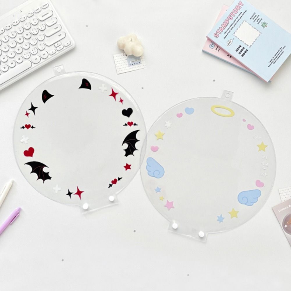 Portable Uchiwa Fan Sleeve PVC Hand Fan Protector Cover Cartoon Picket Fan Cover  Cheering Fans