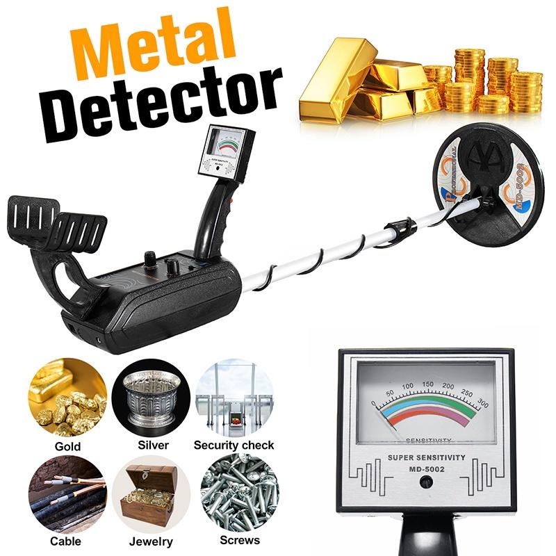 Waterproof Deep Sensitive Underground Metal Detector MD-5002 Gold Detectors MD5002 LCD Treasure Hunter Detector Circuit Black