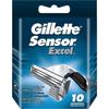 GILLETTE Лезвия для бритвы Sensor Excel x 10