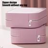 Дорожная косметичка со светодиодным зеркалом, USB-зарядка, 3 цвета, регулируемое косметическое зеркало с подсветкой, портативное дорожное мини-зеркало, футляр для косметики, ювелирные изделия