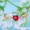 925 Sterling Silver Simple Heart Ring For Women Female Cute Finger Rings Romantic Birthday Gift For Girlfriend Fashion Zircon Stone Jewelry