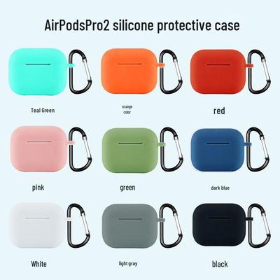 Однотонный силиконовый защитный чехол для Apple AirPods Pro 2