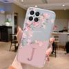 For Honor X8 4G Case X 8 5G Clear Bumper TPU Silicone Soft Cover for HonorX8 Phone Cases Capa Pink Flowers Letter Funda Fashion