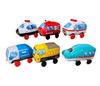 Tatsuya Strolling Cars of Inflatable with String Toys Fire Dump Garbage Express (Set 6) Children's [Police Car, Engine, Truck, Truck, Ambulance,