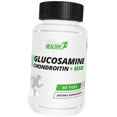 Глюкозамин Хондроитин МСМ, Healthy Glucosamine Chondroitin + MSM, 60таб (03288008)