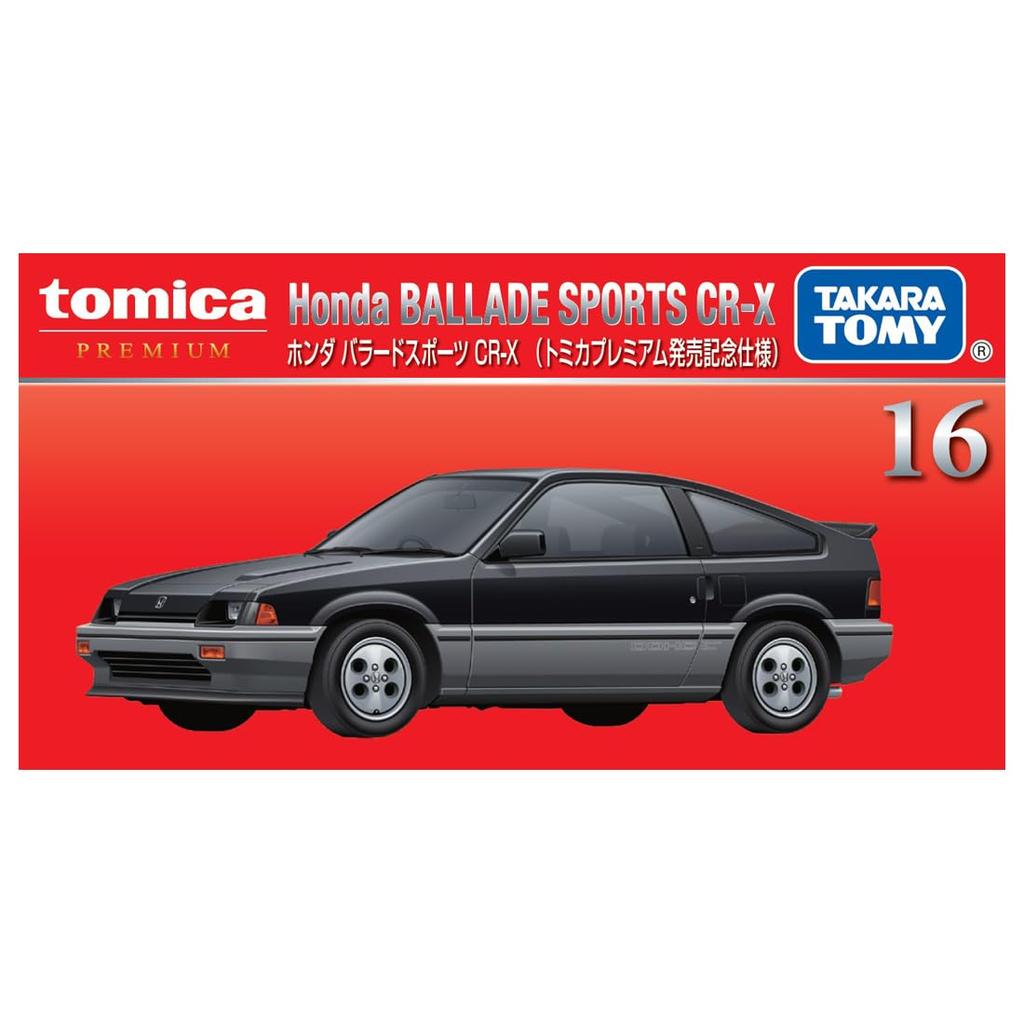 Takara Tomy Tomica Premium 16 Honda Ballade Sports Premium Release Commemorative Miniature Car Toy for ages 6 and up CR-X (Tomica Edition)
