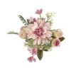 1 Bouquet Artificial Flower No Watering Decorative Portable Beautiful Faux Silk Dahlia Branch Artificial Flower for Wedding