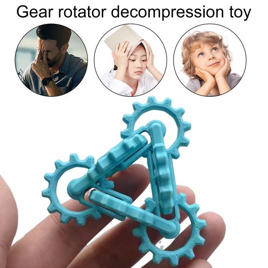 Infinity Gear Fidget Toy Снятие стресса и беспокойства Внимание Фокусировка Вращение Скручивание Переворачивание Детский Подростковый Взрослых Портативный Дорожный Сенсорный Прибор Настольный