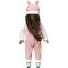 Doll Clothes for 36-43cm / 17Inch New Born Baby Dolls, Soft Outfit with Hat (Not A Doll)