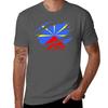 Reunion Flag Torn Style Tshirt Lightweight Basic Short Sleeve Shirt