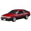 SunStar 1/24 Scale Toyota Corolla Levin AE86 1985 Red/Black Finished Product
