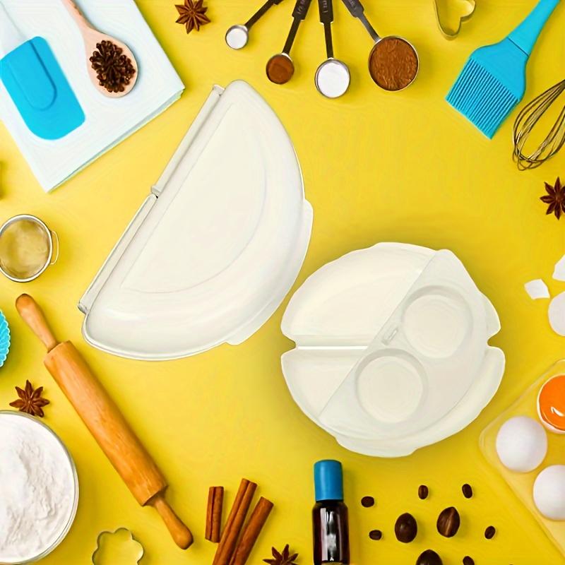 Microwave Egg Cooker Ring Mold, Plastic Omelette Poacher Maker for Breakfast Kitchen