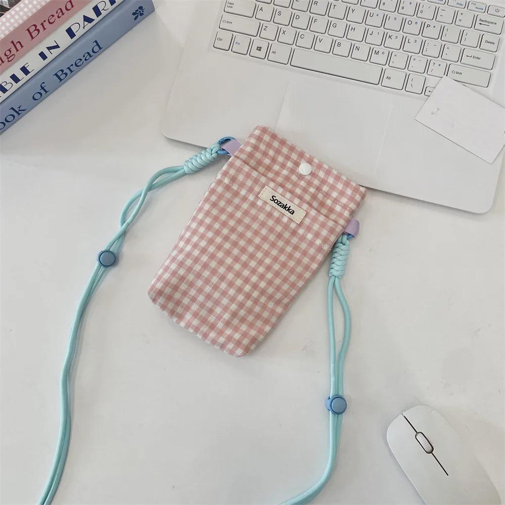 Новая сетчатая сумка для телефона Разные сумки для хранения Сумка для ключей и карточек Кошелек для монет Сумка через плечо для девочек Сумки через плечо Чехол для телефона