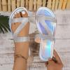 Fashion Sexy Women Sandals Summer Beach Shallow Mouth Rhinestones Ladies Fashion Show Comfortable Light Shoes Sandalias Femininas Slides