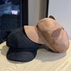 New autumn and winter flocked fabric cat ear octagonal hat for women, sweet and unique, makes the face look smaller, versatile duckbill artist hat