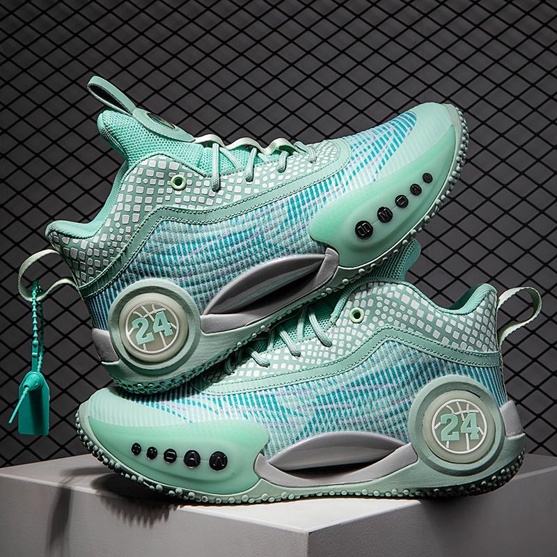 Высокие мужские туфли, новая пара обуви, модная обувь, баскетбольные туфли, повседневные флуоресцентные светящиеся кроссовки для бега с нескользящей подошвой