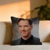 Benedict Cumberbatch Cushion Cover Cozy Velvet Throw PillowSoft Warm Cushion For Sofa  Bed