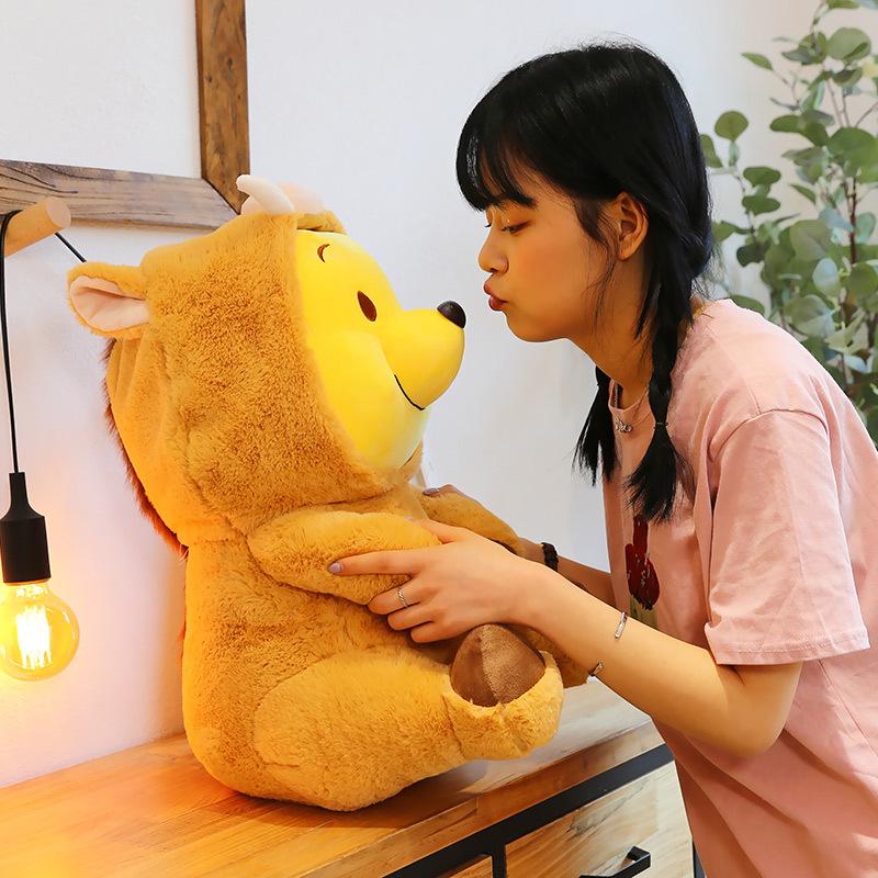 Милая кукла Винни-Пуха, превращенная в куклу-медведя, плюшевая игрушка, детская подушка-игрушка, подарок, мини
