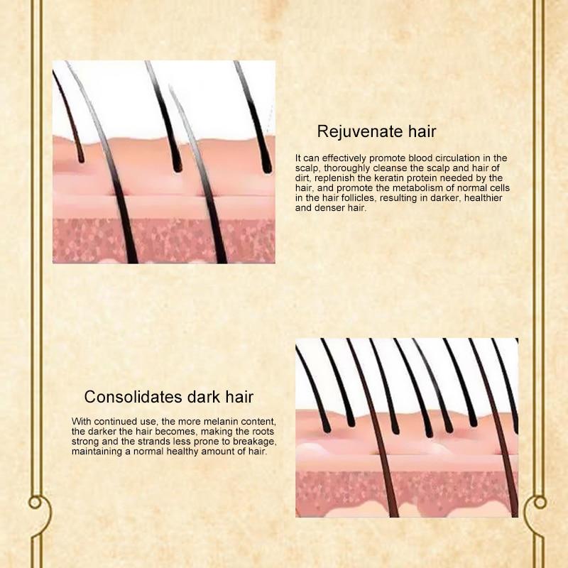 1 шт., спрей для ухода за белыми волосами, жидкие травяные эссенции для роста волос, черный шампунь для контроля масла в волосах, увлажняющий волосы