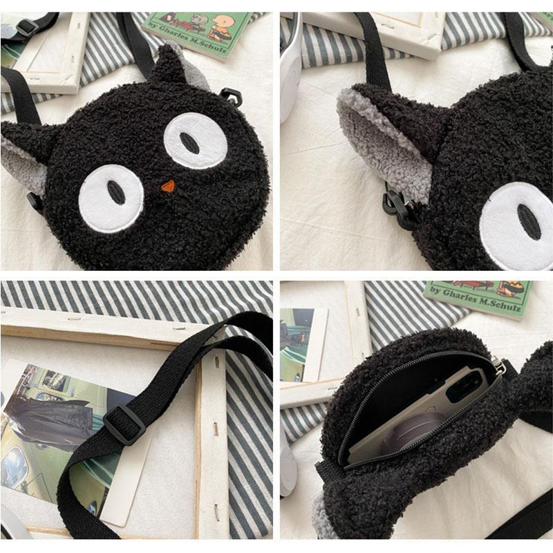 Japanese Style Kawaii Bag Women Carto Plush Shoulder Bag for Women New Crossbody Bag Small Phe Purse Bolsa Feminina