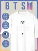 Свободная футболка с принтом BTS -BE